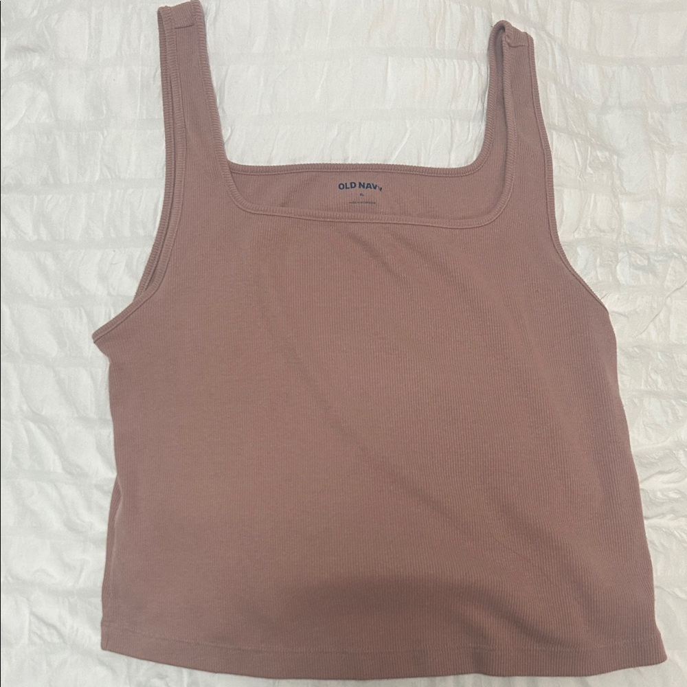 Old Navy Women's Mauve Ribbed Tank Top